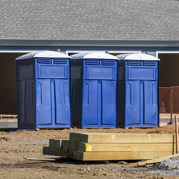what is the maximum capacity for a single portable toilet in Whiteford MI